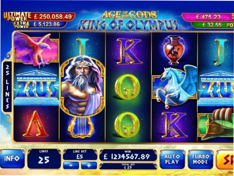 Age of the Gods - jackpot en Spinanga Casino