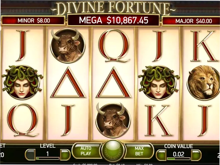 Divine Fortune - jackpot en Spinanga Casino