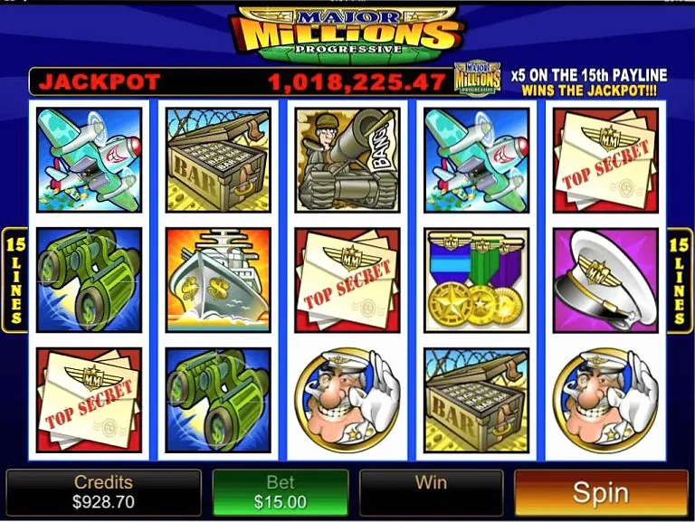 Major Millions - jackpot en Spinanga Casino