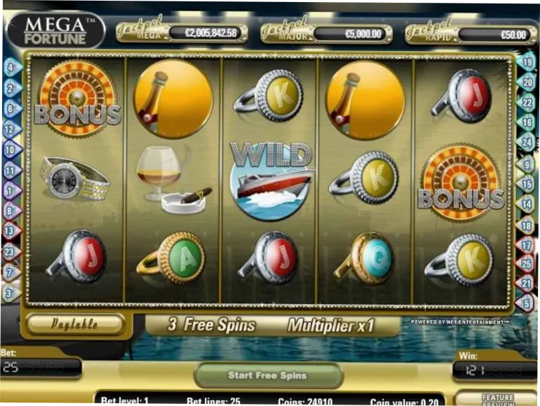 Mega Fortune - jackpot en Spinanga Casino